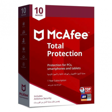 McAfee Total Protection 2020, 10 Device MTP2020